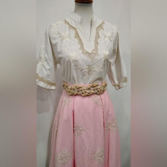 EMBROIDERED COTTON PEASANT BLOUSE - Picture 2 of 7